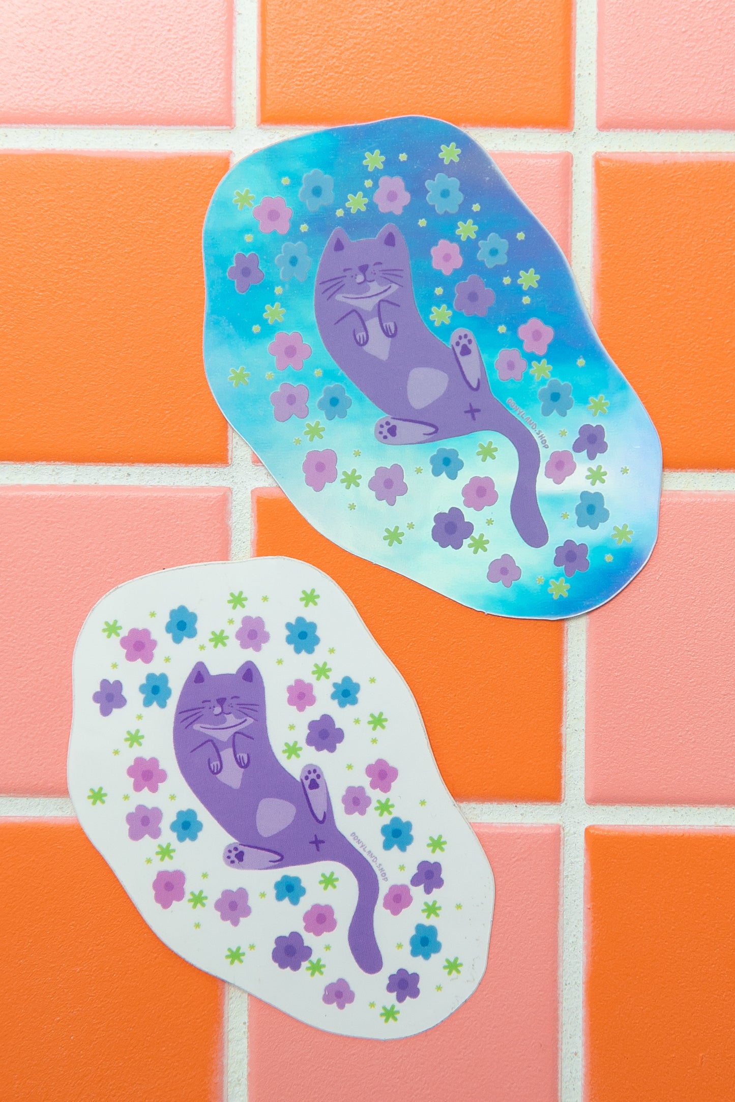"Stop n' Smell the Flowers" Waterproof UV Vinyl Sticker