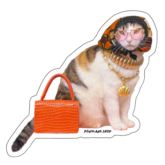 'Glamour-Puss Pony' Sticker